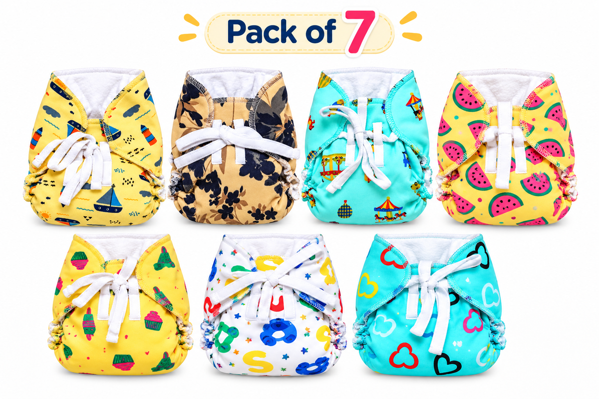 Longout cloth diaper pack of 7