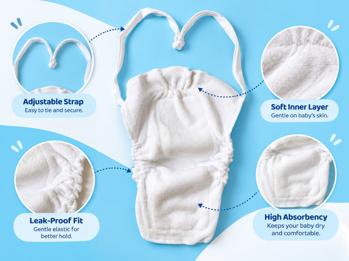 Longout cloth diaper pack of 7