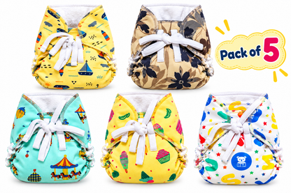 Longout cloth diaper pack of 5