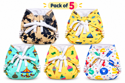 Longout cloth diaper pack of 5