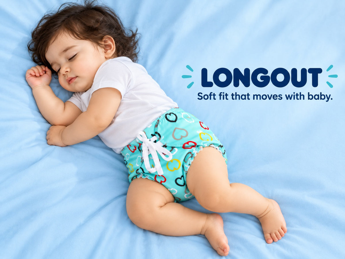 Longout cloth diaper pack of 5