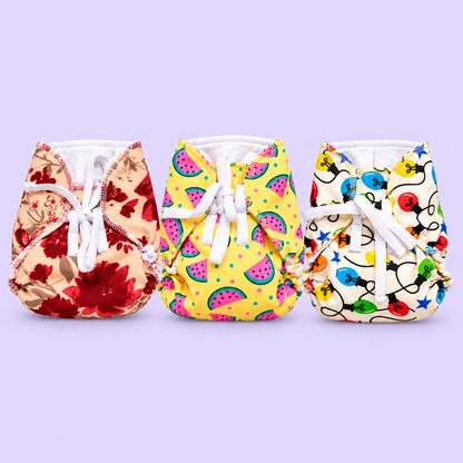 Longout cloth diaper pack of 3